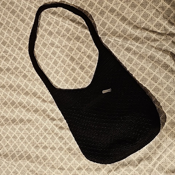 THE SAK Black Hand Crochet Hobo Bag - Picture 5 of 8